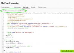 HTML editor with personalized tags