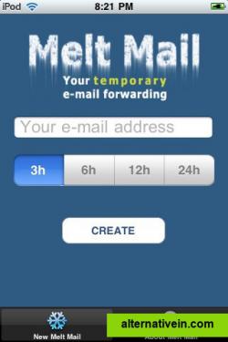 meltmail iphone app (free)