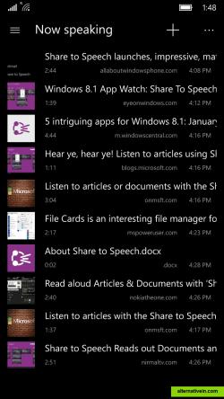 Windows 10 Mobile main page