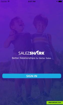 SalezShark Mobile app | Sign In 