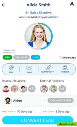 SalezShark Mobile app |  Lead Profile