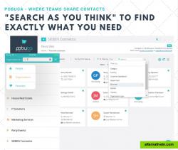 Search as you think for business contacts/organizations stored in Pobuca