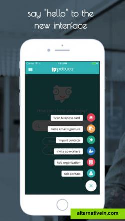 Add contacts to Pobuca by scanning business cards and more