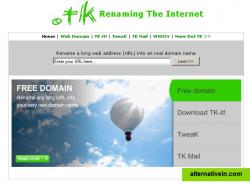 Rename a long web address (URL) into an real domain name
