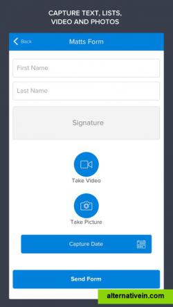 Take videos, pictures and signatures.