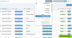 In addition to viewing your assignments and events in the calendar, manage your schedule in List View for a concise snapshot of your assignment lineup. Sort assignments by class, priority level, due date, materials needed, etc. for an easy way to structure your study time and plan your approach to mastering your courses.