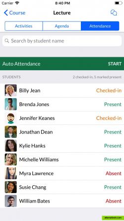 Instant one-tap attendance!