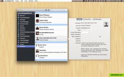 Desktop screen shot showing a user profile