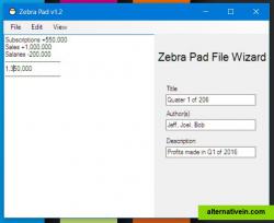 The Zebra Pad File (.zpd) wizard