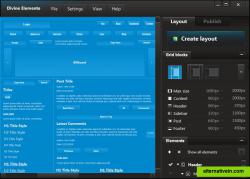Layout Editor screen (new PSD template creation)