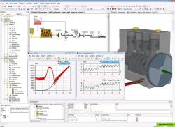 Example of engine mounting modelling in SimulationX