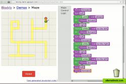 a convoluted way of 'solving' the Maze demo 