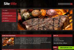 An example of a website for a Steak House