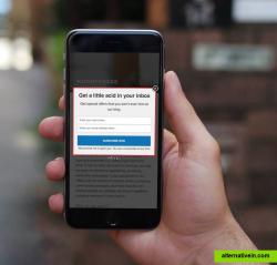 Mobile optimized email optin form