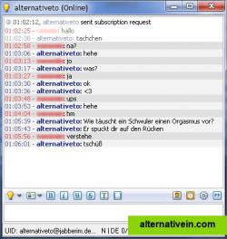 Personalized chat window (integrated tabsrmm)