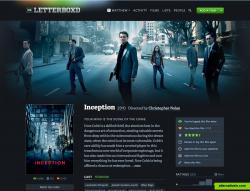 Letterboxd page for ‘Inception’