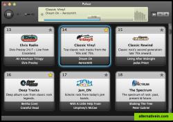 The Channel Guide shows current listings for channels and songs.