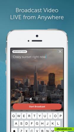 Broadcast your video LIVE from anywhere, save it if u need