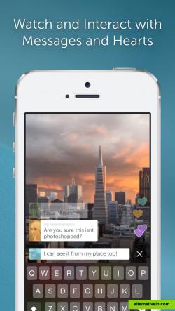Watch and interact with messages and Hearts (SuperHearts) of your followers