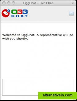 Live chat window integrated with Google Talk