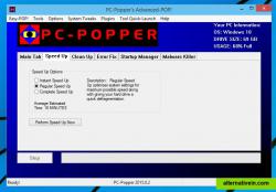PC-Popper's Advanced-POP! Speed Up Tab
