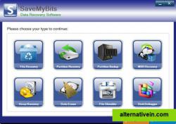 SaveMyBits home screen