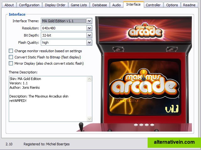 theme editor maximus arcade full