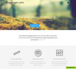 Blogginger.com Homepage