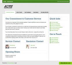 Stand out from your competitors - add a customer service area to your website