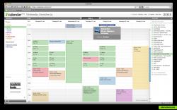 The week view of the calendar with opened todo list.