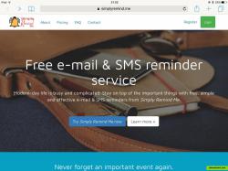 Simply Remind Me is a free e-mail and SMS reminder service.