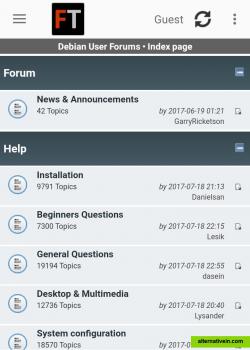 Sub-Forums List View