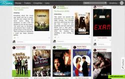Home page: Find out what your friends and filmbuffs you follow are watching