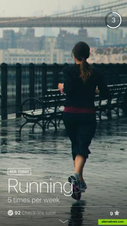 Today for the iPhone: Running habit
