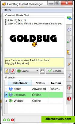 Chat in GoldBug