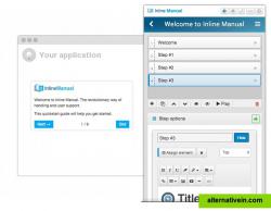WYSIWYG authoring tool. Point and click to select elements. Guide users through your application. 
