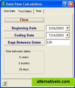 Date and time calculations