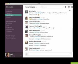 Use the Slack integration to post and view real-time updates from your team.