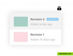 Don't fear revisons and the dreaded "Revision 23 2017 Final FINAL.mp4 (3)". Vidhub automatically tags new revisions and notifies your collaborators immediately.