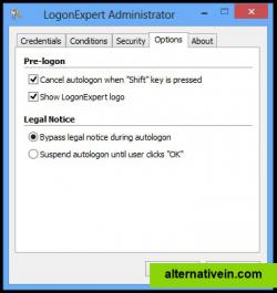 Bypass logon legal notice, cancel autologon by shift