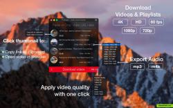 Select any video quality that is available on YouTube or Vimeo or apply quality for all with just a click.
