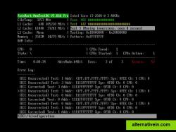 Testing memory with MemTest86