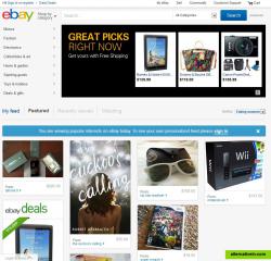 Ebay's Homepage 2013