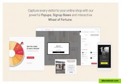 Capture every visitor of your online shop with our powerful Popups, Signup Boxes and Wheel of Fortune