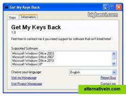 Keys Back for Windows and MS Office