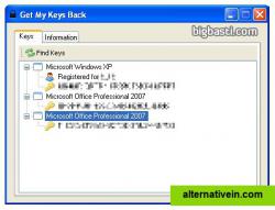 Get My Keys Back: XP, Vista and Windows 7