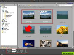 select photos on ArcSoft Panorama Maker 6