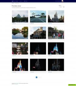 The default album view shows a grid of photo thumbnails. A slideshow view is also available.