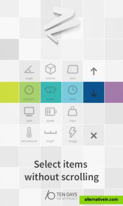 Select items without scrolling