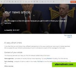 Write and publish your own news article